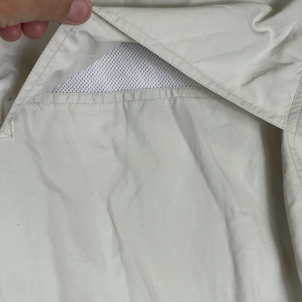 Guy Harvey Aftco Shirt Mens L Cream Short Sleeve Fishing‎ Vented Lightweight - Picture 10 of 12